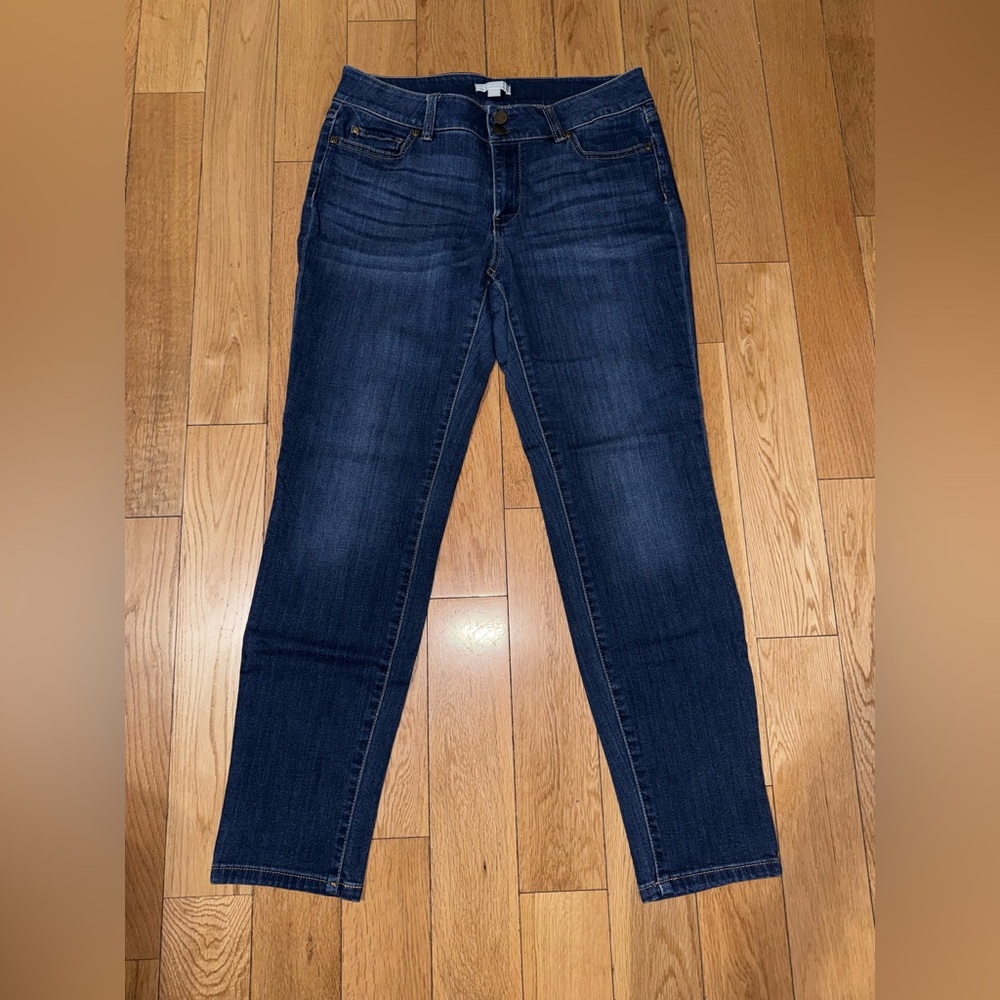 New York & Company Dark Blue Ankle Skinny Leg Jeans